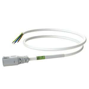Patchkabel Male-open 7m 3G1,5 wit Eca VVE=10