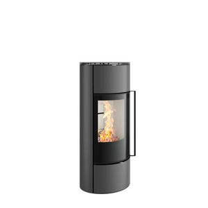 Vrijstaande haard Senso M H2O, titan, front titan