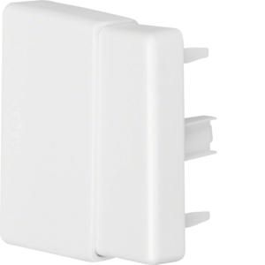 Eindplaat voor goot 60mm LF breed verkeerswit