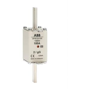 Meszekering fuseline gG 500V DIN 2 In=100 A Ph=10,6 W