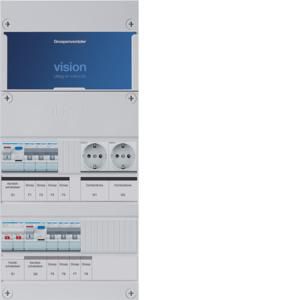 Groepenkast 6-groepenverdeler HS 2xALS 30mA +W+W 1-fase