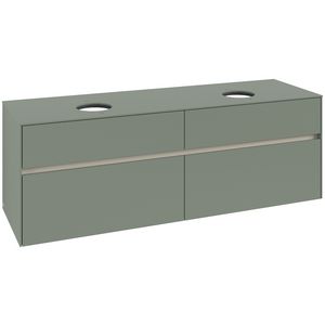 Wastafelonderkast Collaro 1600x548x500mm Soft Green C05200AF