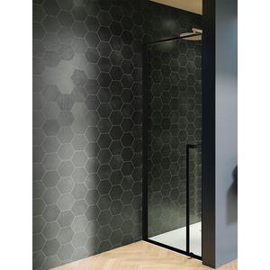 Douchedeur Lucid GD101 zwaaideur omkeerbaar 100x200cm zwart