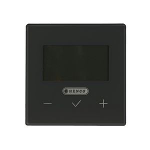 Digitale thermostaat HencoLogic verwarmen/koelen, draadloos, zwart