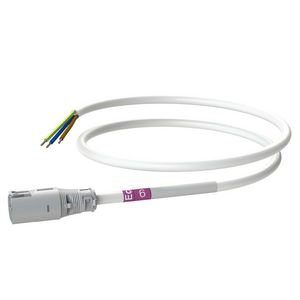 Patchkabel Male-open 6m 3G1,5 wit Eca VVE=10