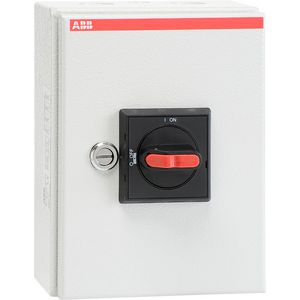 Schakelaar in kast 16A IP 65 3P zwarte knop