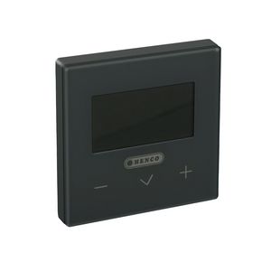 Digitale thermostaat HencoLogic verwarmen/koelen, bekabeld, zwart