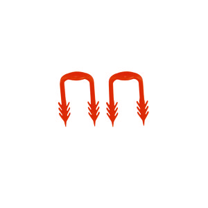 Clip voor bevestiging UFH U-montageprofielen VVE=500