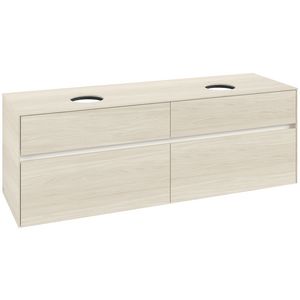 Wastafelonderkast Collaro 1600x548x500mm White Oak C05200AA