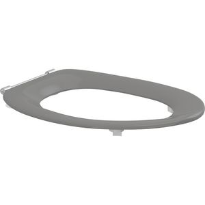 Closetzitting enkel zonder deksel DANIA antraciet doorlopende pen boutlengte 85mm D92