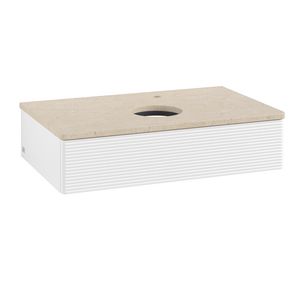 Wastafelonderkast Antao 800x190x500mm White Matt Lacquer K08153MT
