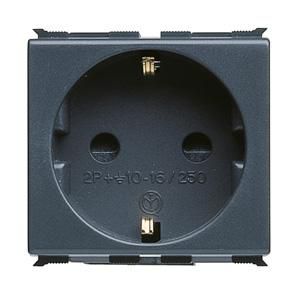 DUITSE STANDAARD WANDCONTACTDOOS 250 Vac-2P+A 16 A-2 MODULE-