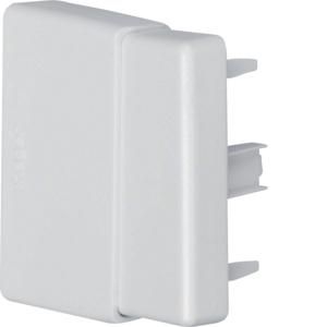 Eindplaat voor goot 60mm LF breed lichtgrijs