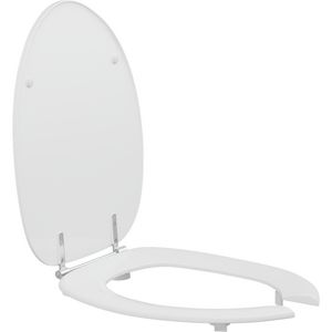 Closetzitting R38000 DANIA noncontact wit doorlopende pen boutlengte 85mm D92