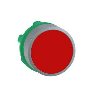 red flush pushbutton head colour plated grey