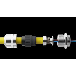 EMC-wartel messing vernikkeld met aardconus M63, DIN 45545 doorlaat 48-63mm (EMSKV75EMV-ZRW)