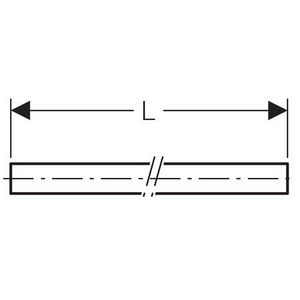 Lengte a 3mtr. halfschaal gegalvaniseerd tbv Ø50mm