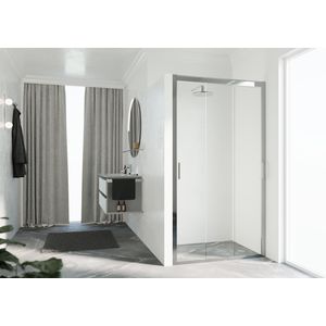 Zephyros 2.0 3p 106 ver.106-112cm helder glas chroom