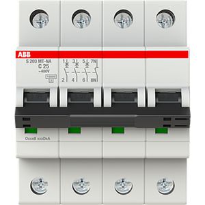 Installatieautomaat S200MT 3P+N C25 10kA Tractie