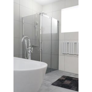 Douche hoekopstelling Ocean O203 schuifdeur / zijwand 100cm / 100cm rechts chroom (=wand links)