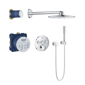 SMARTCONTROL iPerfect shower nbouwmengkraan compl. comfortset 310mm chroom look rozet rond