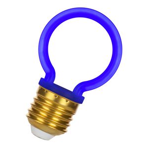 LED-lamp Neon G45 E27 2W blauw