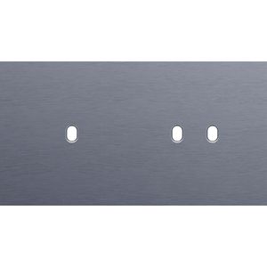 Tweevoudige afdekpl. horizontaal 71mm centerafstand een enke