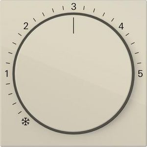 Afdekking ruimtetemperatuurregelaar System 55 creme wit