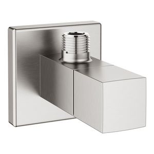 Hoekstopkraan eurocube 1/2x3/8-10mm l=89mm supersteel (rvs look)