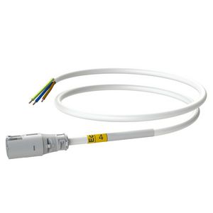 Patchkabel Male-open 4m 3G1,5 wit Eca VVE=20