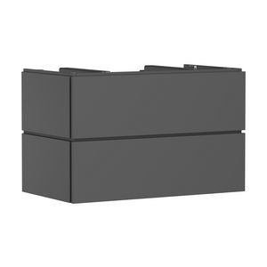 Badmeubel Xilesa E 980/550 2 lades waskom/gesl. wastafel Slate Matt Grey