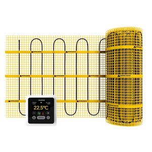Set elektrische vloerverwarming MAT 450W 3m² incl. WIFI thermostaat wit