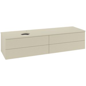 Wastafelonderkast Antao 1600x360x500mm S.Grey Matt Lacquer K26150HJ