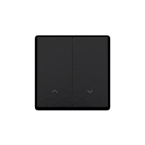 Afwerkingsset dubbele elektr. rolluikschakelaar piano blac