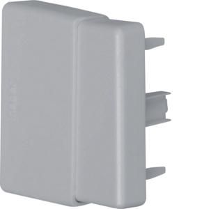 Eindplaat voor goot 60mm LF breed grijs