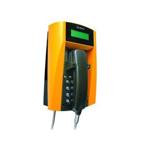 Weerbestendige telefoon ferntel3 display met spiraal kabel