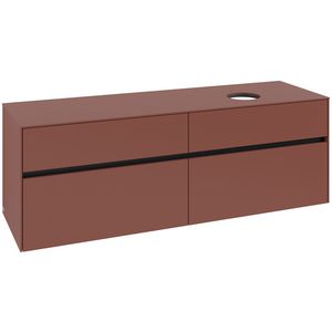 Wastafelonderkast Collaro 1600x548x500mm Wine Red C051B0AH