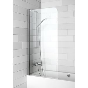 Badklapwand 1-delig Novik Z107 75x150cm omkeerbaar chroom