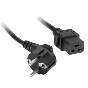 Europese stroom kabel C19 zwart 3.0mtr.