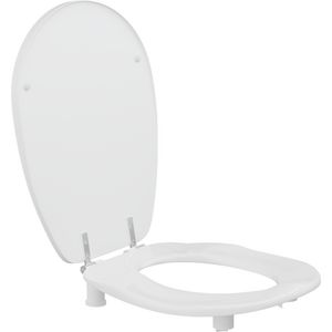 Closetzitting ERGOSIT wit verhoogde uitvoering 50mm doorlopende pen boutlengte 85mm T9802