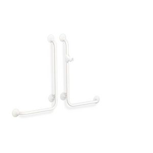 Wandbeugel 90° RE. 560x1130mm RVS gecoat wit
