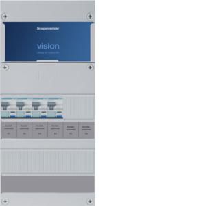 Groepenkast 4-groepen-uitbreidingsverdeler ALS 30mA/HACO/direct 3-F