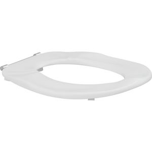 Closetzitting enkel zonder deksel ERGOSIT wit doorlopende pen boutlengte 85mm D92
