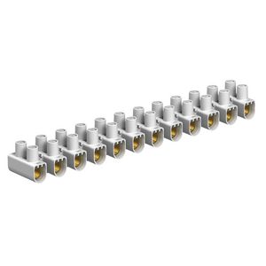 Seriekroonsteen 16,0mm² polypr. wit VVE=10