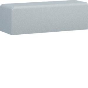 Eindplaat voor goot 20x20mm LFS verkeerswit