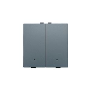 2-voudige drukknop leds/comf.sens. HomeControl blue grey