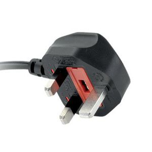 Engelse stroom kabel C13 zwart 1.8mtr.