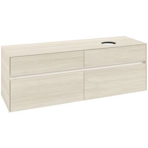 Wastafelonderkast Collaro 1600x548x500mm White Oak C051B0AA