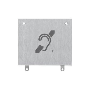 Switch RVS T-coil module voor panelen met 2 rijen knoppen