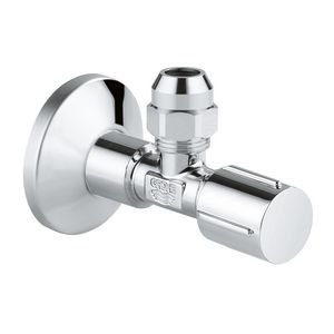 Hoekstopkraan 1/2"x3/8-10mm l=80mm chroom